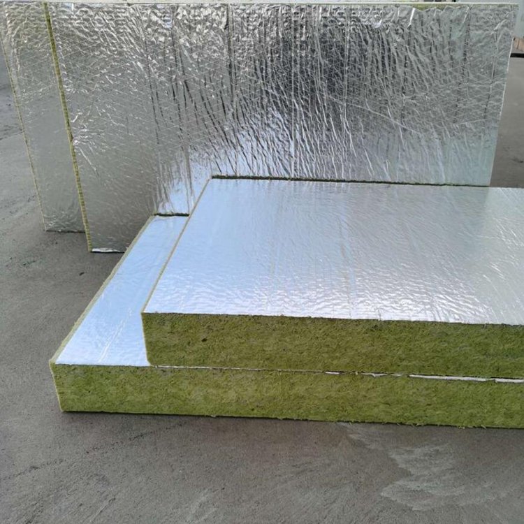 Heavy-duty thermally bonded aluminium foil facing for rock wool board, vapour barrier and anti-delamination performance