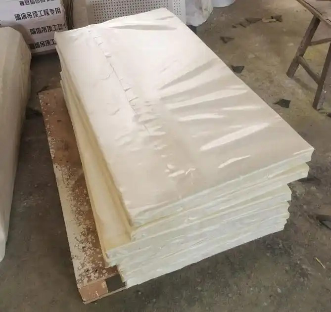 Breathable non-woven faced rock wool insulation for ventilation duct and basement projects