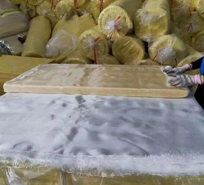 Non-woven faced rock wool board, Class A1 non-combustible polyester laminated rock wool insulation