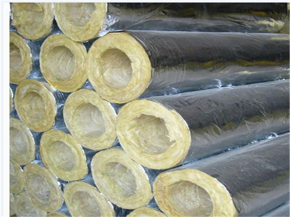 Foil-faced rock wool pipe sections for high-temperature steam pipeline thermal insulation