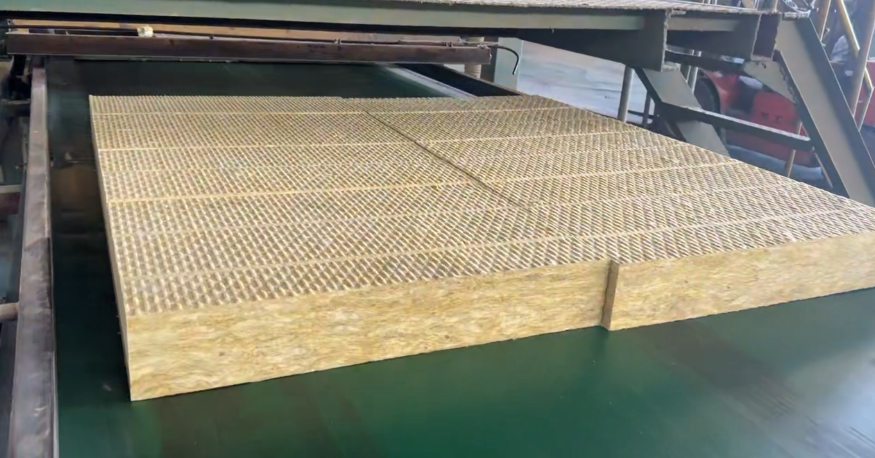 Automatic Rock Wool Board Production Line Real Shot