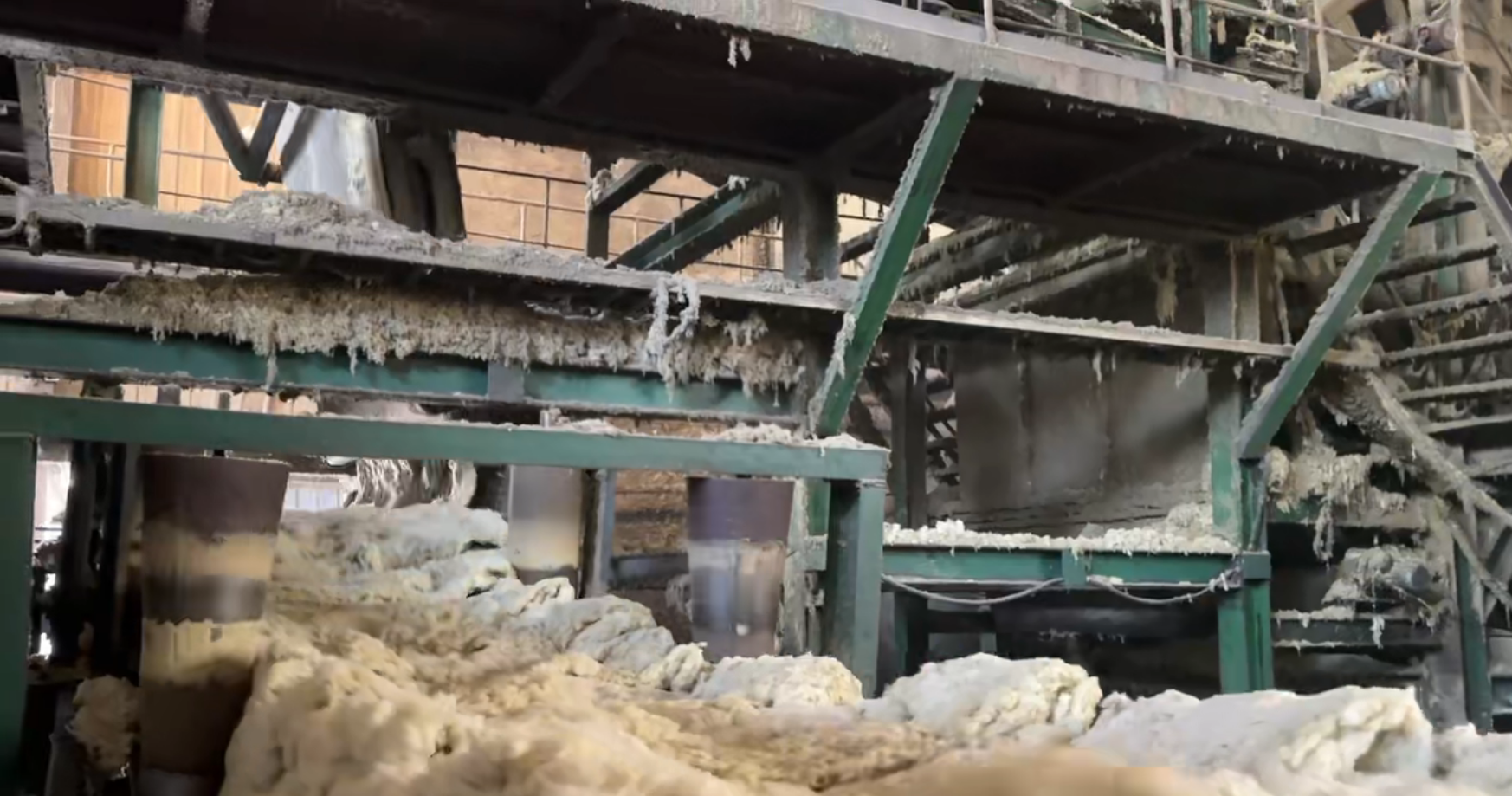 Rock Wool Board Pendulum Production Line Real Shot
