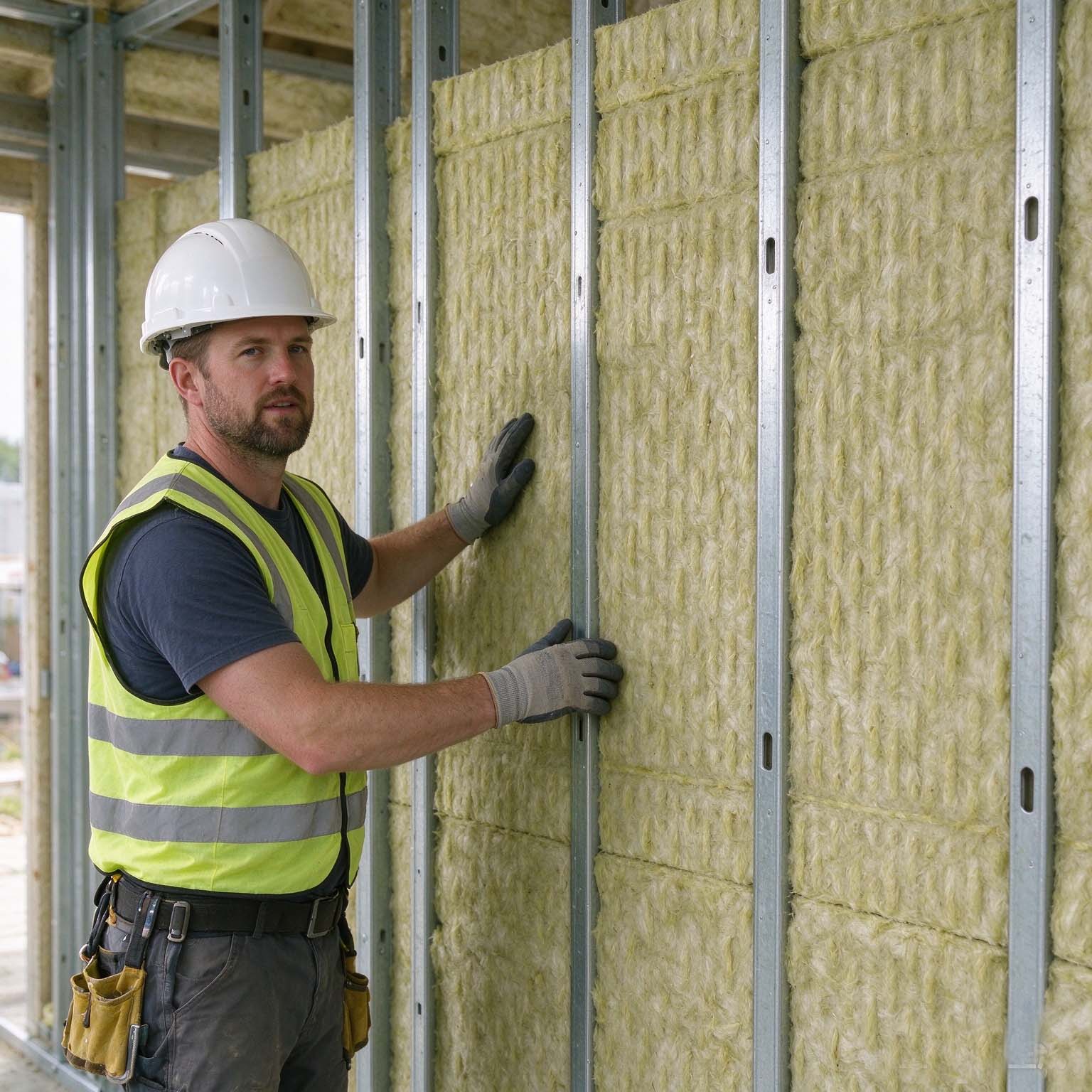 fire resistant rock wool for partition wall