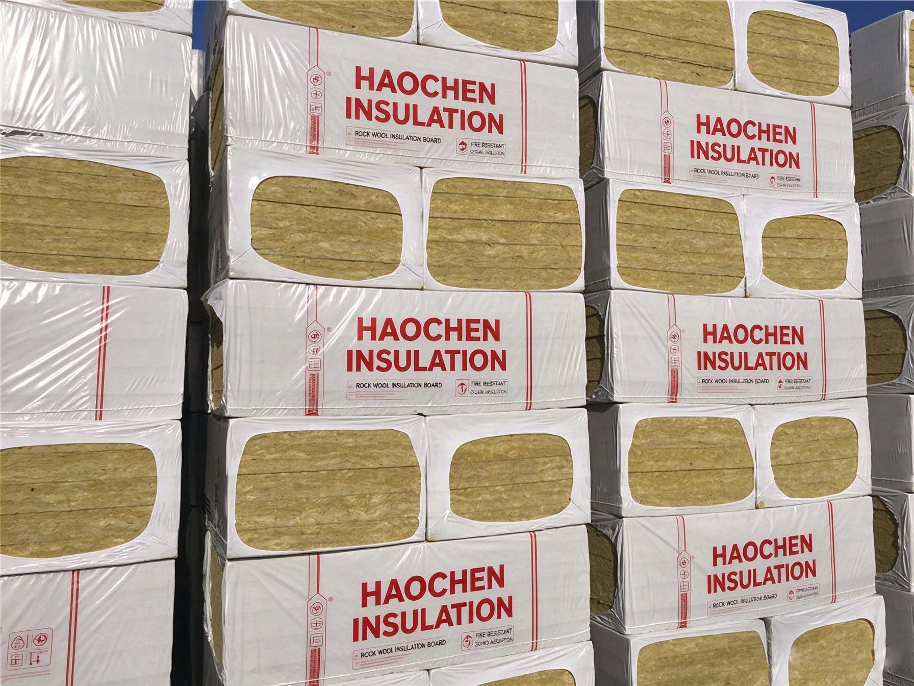 HaoChen Insulation A1 non-combustible rock wool insulation board for building thermal and sound insulation